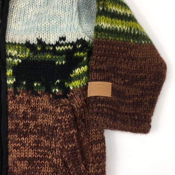 Kyber Elk in Rockies Zip Hooded Wool Sweater Coat - Picture 2 of 12